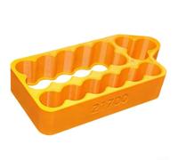 Support de soudage par points à double rangée à 8 fentes optimisé pour l'alignement de la batterie 21700 et fixation sécurisée pour la construction de paquets de bricolage (4 en 1 orange 21700)