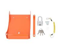 Support de souffleur à Main Robuste en Acier au Carbone, Support Mural, Solution de Stockage Durable et Peu encombrante pour Garage, Atelier, Hangar avec revêtement Orange