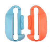 Support de souris compatible avec manette JoyCon, construction en ABS portable pour une prise en main confortable et un contrôle dans les jeux de stratégie rapides (rouge bleu)