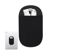 Support de souris pour ordinateur portable - Sac de transport de disque dur externe auto-adhésif réutilisable, élastique | fonction, compatible avec souris sans fil, pas de résidus de colle