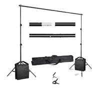Support de soutien de fond, barre transversale réglable, construction légère en aluminium, Ajouter nouveau sac de sable, 2600X3000