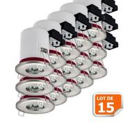 Support de spot BBC Etanche IP65 Inox 87mm avec douille GU10 automatique - LAMPESECOENERGIE - ref. 830