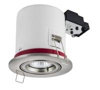 Support de spot BBC Orientable Inox 100mm avec douille GU10 automatique ref. 819