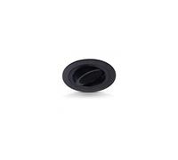 Support De Spot Rond Aluminium Orientable Noir 92 Mm..