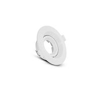 SUPPORT DE SPOT ROND BLANC ROTATIF BASSE LUMINANCE 80mm PC