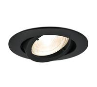 Support de spot rond noir orientable GU10/GU5.3 IP20