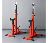 Support de squat réglable et station de trempage pour entraînement de force, support d'haltères, support de dips, construction durable pour exercices de fitness à domicile