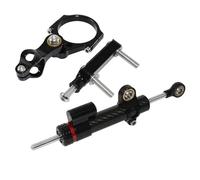 Support de stabilisateur d'amortisseur de direction réglable pour moto, ensemble complet adapté pour Kawasaki Versys 650 KLE650 2015-2022 Stabilisateur Amortisseur(Carbon Look Lever)