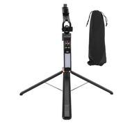 Support de Stabilisateur de Smartphone, Stabilisateur de Suivi Automatique du Visage Extensible Portable avec Lumière de Remplissage, Trépied de Téléphone Portable