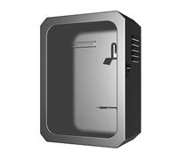 Support de Station de Charge Extérieure avec Housse de Pluie, Boîtier de Charge Au Sol. Sécurisé et Antivol, Adapté Aux Usines, Garages et Communautés Résidentielles(Medium)