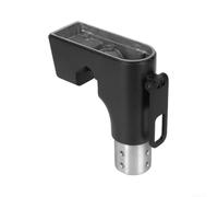 Support de stationnement en aluminium noir pour scooter électrique | Taille précise de 133 x 130 mm, ajustement sûr, revêtement noir mat, empêche le basculement pendant les arrêts