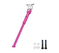 Support de stationnement latéral arrière en alliage d'aluminium pliable pour vélo - Support de pied réglable - Support de vélo antidérapant