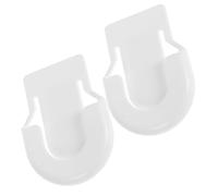 Support de Stéthoscope Blanc en Plastique à Clip 2 Pièces | Accessoire Médical Portable, Design Polyvalent et Usage Simple, pour Professionnels de Santé en Service