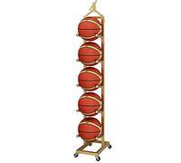 Support de stockage de ballons mobile avec roues verrouillables, présentoir de basket-ball vertical autoportant, organisateurs de ballons de sport roulants pour salle de sport/magasin/bureau/maison