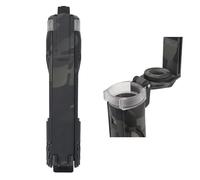 Support de Stockage de Batterie Tactique, Boîtier de Batterie Portable et Étanche À Une Ou Deux Fentes pour Piles de Lampe de Poche CR123, AAA et AA(BCP,Single)