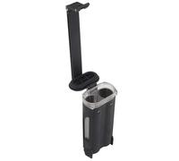 Support de Stockage de Batterie Tactique, Boîtier de Batterie Portable et Étanche À Une Ou Deux Fentes pour Piles de Lampe de Poche CR123, AAA et AA(Black,Double)