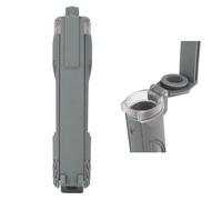 Support de Stockage de Batterie Tactique, Boîtier de Batterie Portable et Étanche À Une Ou Deux Fentes pour Piles de Lampe de Poche CR123, AAA et AA(Gray,Single)