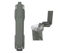 Support de Stockage de Batterie Tactique, Boîtier de Batterie Portable et Étanche À Une Ou Deux Fentes pour Piles de Lampe de Poche CR123, AAA et AA(Green,Single)