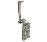 Support de Stockage de Batterie Tactique, Boîtier de Batterie Portable et Étanche À Une Ou Deux Fentes pour Piles de Lampe de Poche CR123, AAA et AA(CP,Double)