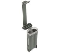 Support de Stockage de Batterie Tactique, Boîtier de Batterie Portable et Étanche À Une Ou Deux Fentes pour Piles de Lampe de Poche CR123, AAA et AA(Green,Double)