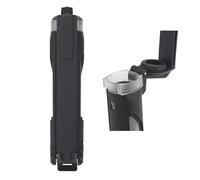 Support de Stockage de Batterie Tactique, Boîtier de Batterie Portable et Étanche À Une Ou Deux Fentes pour Piles de Lampe de Poche CR123, AAA et AA(Black,Single)