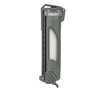 Support de Stockage de Batterie Tactique, Boîtier de Stockage de Batterie Étanche, Boîtier de Rangement Portable pour Piles de Lampe de Poche CR123, AAA et AA(Green)