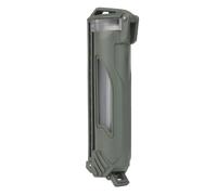 Support de Stockage de Batterie Tactique, Boîtier de Stockage de Batterie Étanche, Boîtier de Rangement Portable pour Piles de Lampe de Poche CR123, AAA et AA(Green)