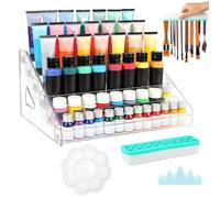 Support de stockage de peinture, support de tube acrylique, organisateur de peinture acrylique, support de peinture transparent, organisateur de pinceaux de peinture, organisateur de solution de stock