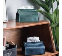 Support De Stockage De Tissu En Cuir D'unite Centrale Rectangle Maison Cuisine Pliable Boîte Serviette Papier Organization