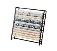 Support De Stockage Rouleau Tissu, Commercial 24 Tiges, Présentoir Tige Suspendue Réglable, for Les Supermarchés(162x45x160cm)