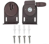 Support de store enrouleur extérieur supportant les mécanismes coulissants avec stabilité coupe-vent et construction en plastique pour une longue durée de vie (noir)