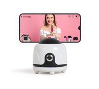 LIVOO Support de suivi automatique 360° TEA278 pour mobile Blanc G