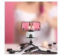 LIVOO Support de suivi automatique 360° TEA278 pour mobile Blanc G
