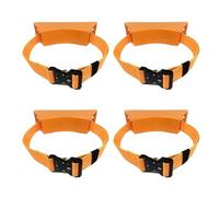 Support de support de bouteille mural - Stockage sécurisé du réservoir de propane/oxygène avec sangle réglable(Orange,4 pack)
