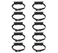 Support de support de bouteille mural - Stockage sécurisé du réservoir de propane/oxygène avec sangle réglable(Black,10 pack)