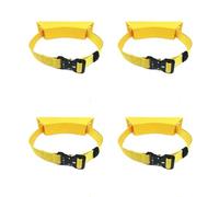 Support de support de bouteille mural - Support réglable for réservoir de propane et d'oxygène avec sangle de 101,6 cm(Yellow,4 pack)