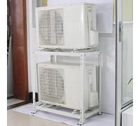 Support De Support De Climatiseur, Mini Systèmes De Pompe À Chaleur Pour Climatiseur Divisé, Base De Pompe À Chaleur, Support De Condensateur Universel Robuste, Absorption Des Chocs, Double Niveau