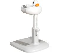 Support De Support De Douche Pour Tout-Petit, Dispositif De Bain Pliable, Siège De Lavage De Baignoire Canard De Dessin Animé Antidérapant Pour Bébé Debout Avec Support De Douche,Blanc,without stools.