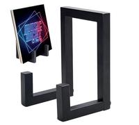 Support de support de litige, table de stockage de disque en métal noir | Registre d'enregistrement robuste pour une conservation durable | Support de disque élégant, écrans simples et élégants