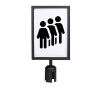 Support de support de panneau - Base d'affiche sur pied A4 noire | Cadre Double face pour Portrait, pour Restaurant en plein air, centre commercial, exposition, contrôle des foules, sentinelle de guid