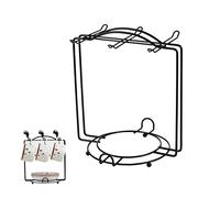 Support de support de tasse à thé 2 po avec un support de soucoupe en acier inoxydable rack d'arbre pour 6 tasses en métal métal-ci-tasse de café pour cafe de cuisine comptoir noir