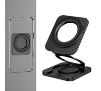 Support De Support De Téléphone Magnétique - Bureau du Suupport Téléphone Pliant Double Face | 180 Degrés Ultra-Thin Mini Live Lazy Holder | Rotation ANTÉRATION Portable Portable Grind pour Charge D