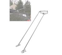 Support de support de tuyau de cheminée, kit de support de cheminée de toit étendu - réglable en acier inoxydable, résistant aux intempéries for poêles à cheminée et tuyaux d'aération(33.3cm/13.1in)