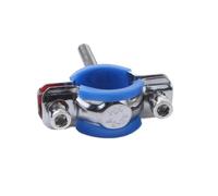 Support De Support De Tuyau En Acier Inoxydable 304, 1 Collier De Serrage Robuste Avec Coque Bleue, Tige À Vis M8 For Tuyau De 8 À 108 Mm De Diamètre Extérieur(51-57mm)