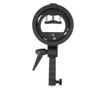 Support de Support de Type S pour Monture Elinchrom pour Flash Snoot Softbox Beauty Plat Réflecteur Parapluie, Pliable et Portable