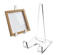 Support de - support d'exposition transparent | Porte-traits de chevalet acrylique transparent | Rack durable pour photos, l'art, les panneaux, les menus et objets de collection | Affic