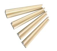 Support de support Domino - Lot de 4 petits supports solides en bois portables - Domino Racks Set Plateaux pour Domino Game, Mexican Train, Mahjong (dominos non inclus)