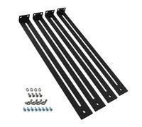 Support de support du tiroir l'armoire - Kit fixations et de montage robustes, 4x en bas avec vis pour bois, panneau particules, ensemble quincaillerie remplacement fiable pour