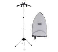 Support de support pour défroisseur de vêtements - de cintre télescopique pliable | Station d'accessoires pour fer à vapeur portable, poteau de séchage de linge vertical, trépied robuste avec