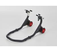 Support de support PROTECH avant poudre enduite en acier inoxydable noir, noir